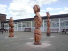 Three Forms, Bournside School, Cheltenham, 2006<br /><br />Acrylic on Ash